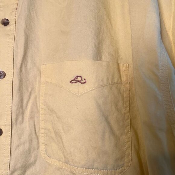 Resistol Rodeo Gear Yellow Button-Up Cowboy Shirt - XL - Picture 4 of 9